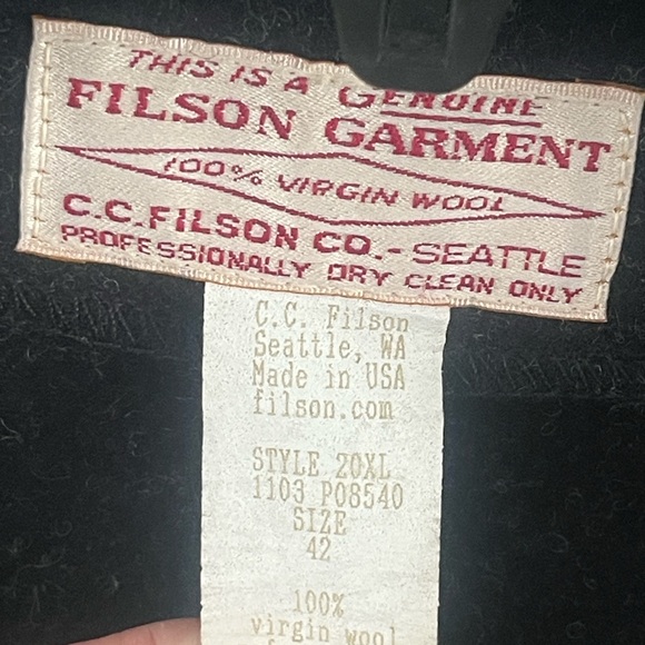 Filson Mackinaw Wool Vest - Picture 7 of 16